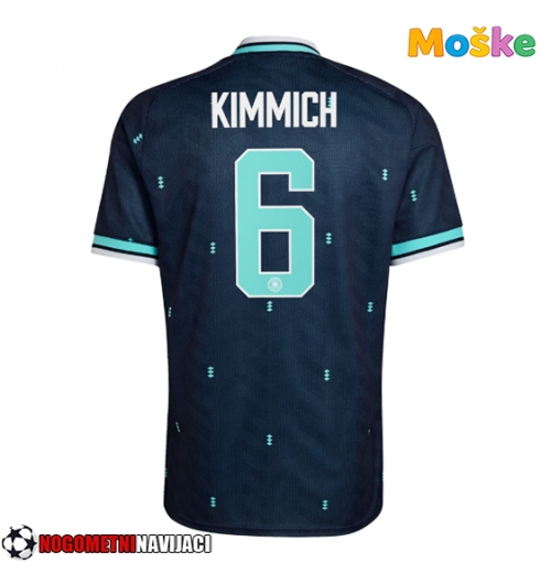 Moške Nogometnih dresov Nemčija Joshua Kimmich #6 Gostujoči SP 2026 Kratki rokavi Moške Nogometnih dresov Nemčija Joshua Kimmich #6 Gostujoči SP 2026 Kratki rokavi